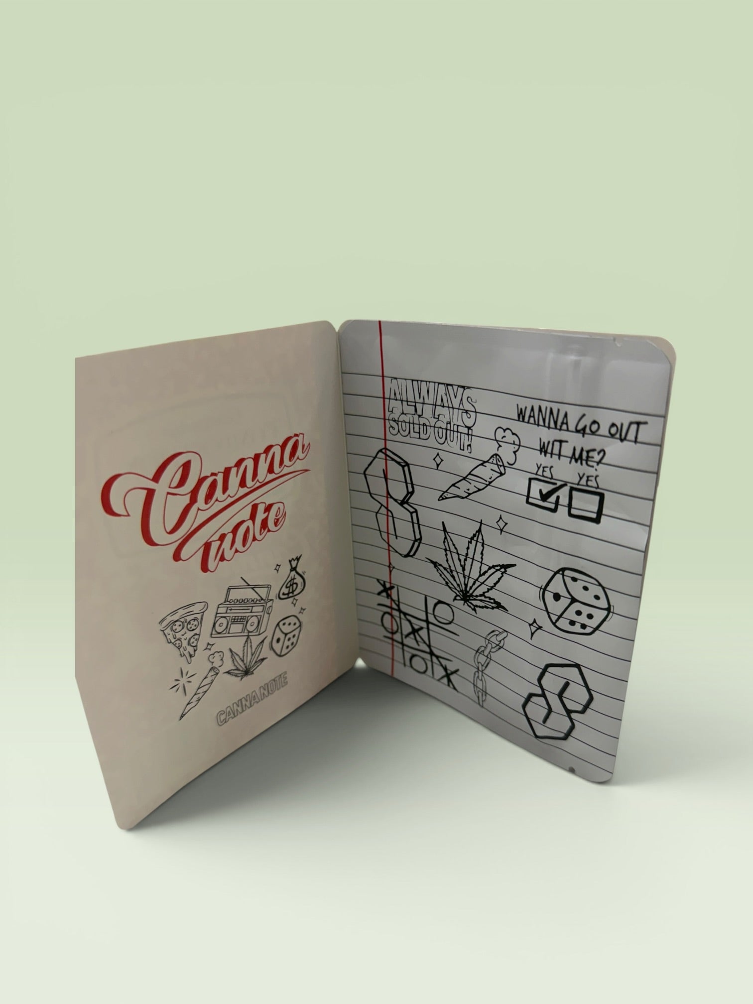 COMPOSITION PURPLE NOTEBOOK 3.5 MYLAR PACKAGING