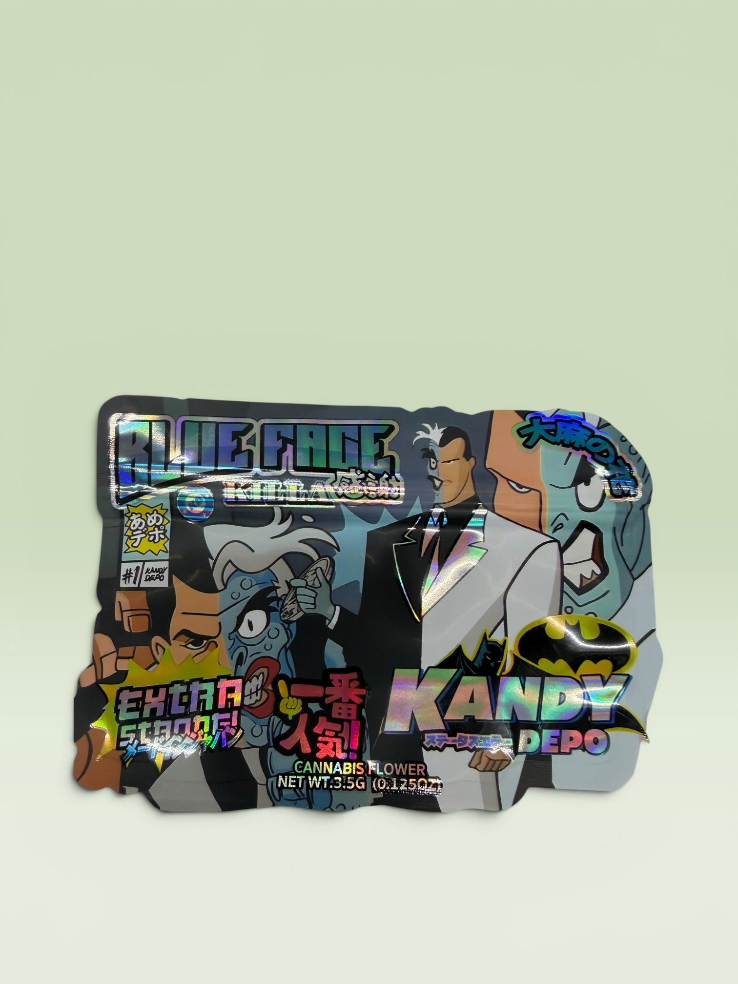 2 FACE BLUE FACE KILLA 3.5 HOLOGRAPHIC BAGS