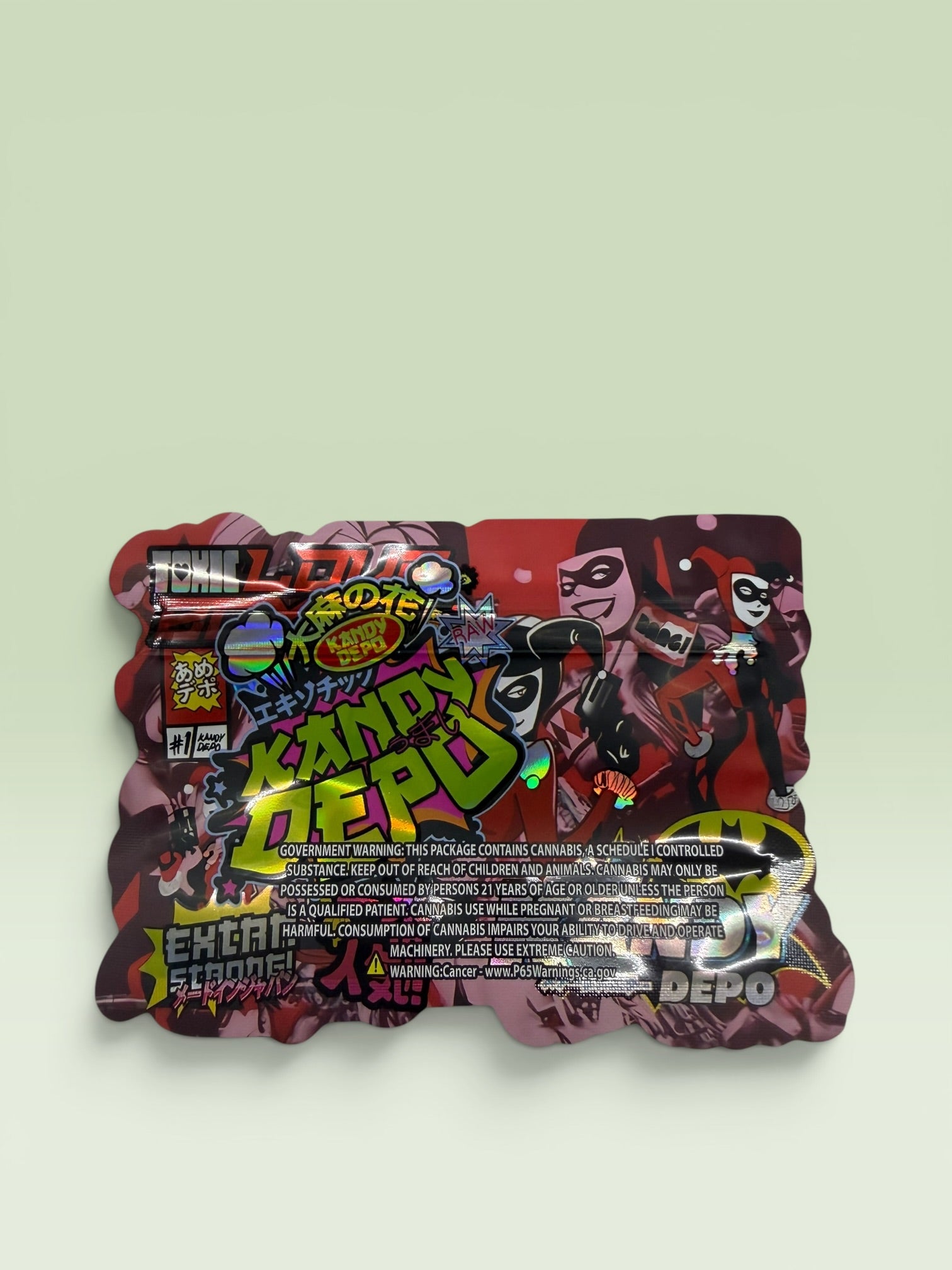 HARLEY QUIN TOXIC LOVE BOMBZ 3.5 HOLOGRAPHIC BAGS