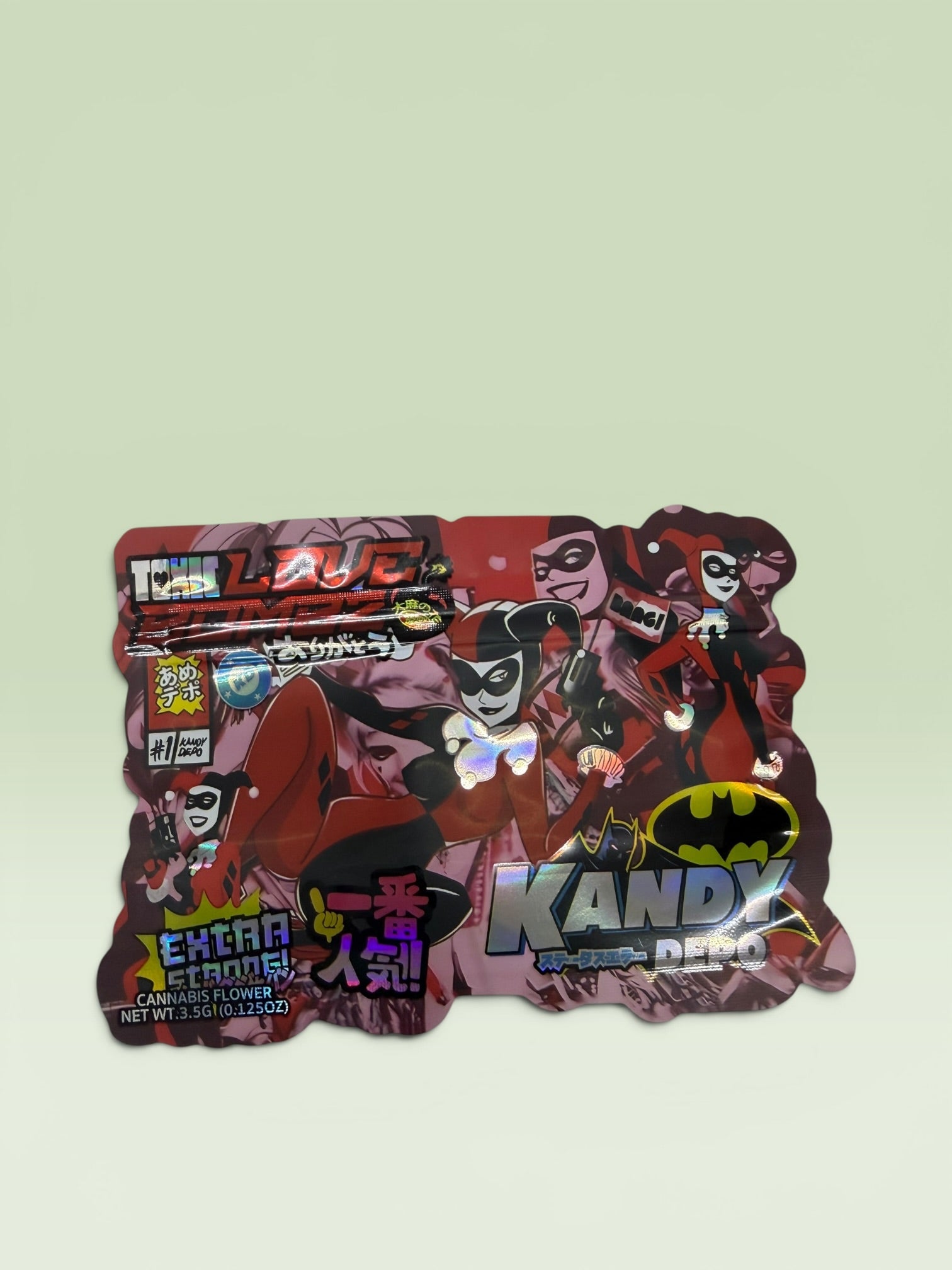 HARLEY QUIN TOXIC LOVE BOMBZ 3.5 HOLOGRAPHIC BAGS