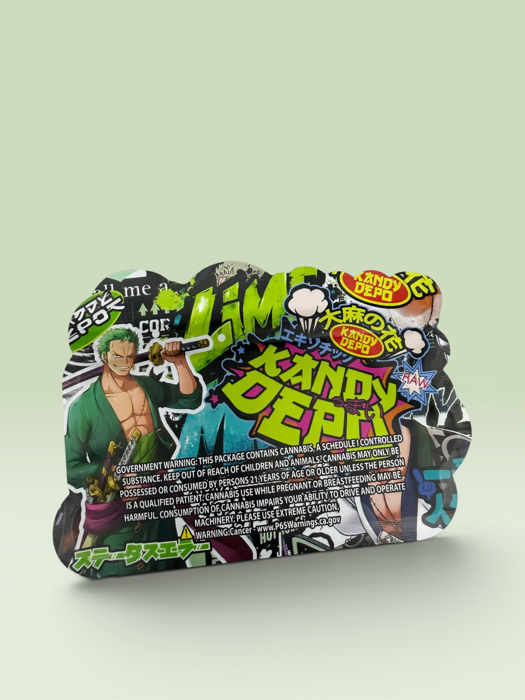 LIME AND MINT 3.5 HOLOGRAPHIC BAGS