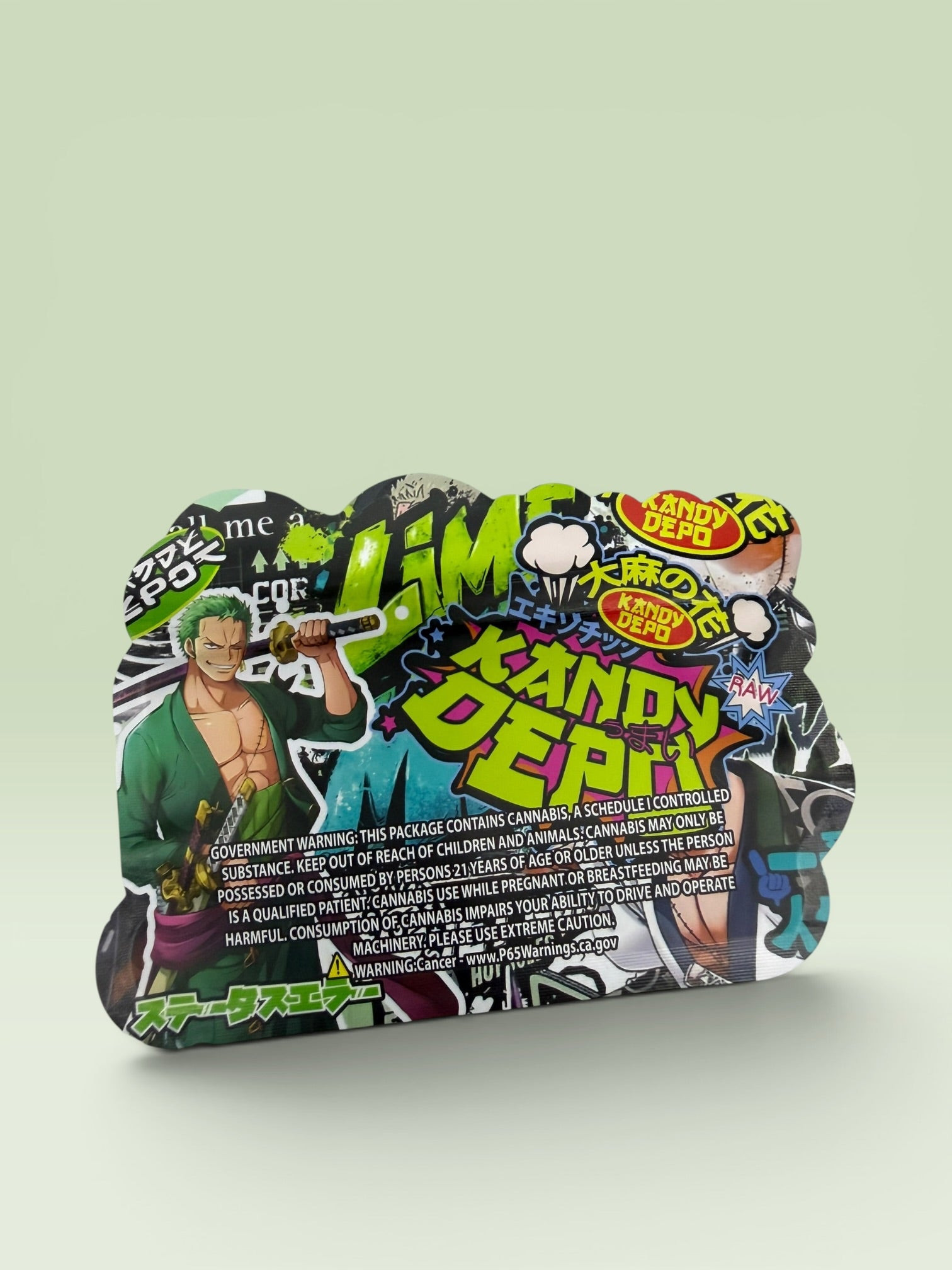 LIME AND MINT 3.5 HOLOGRAPHIC BAGS