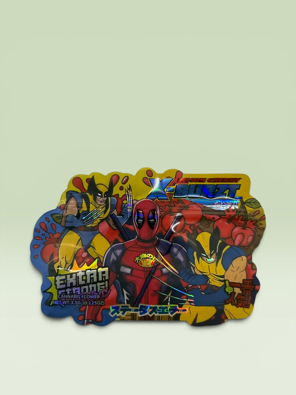 WOLVERINE DEADPOOL LEMON CHERRY X-BURZT 3.5 HOLOGRAPHIC BAGS