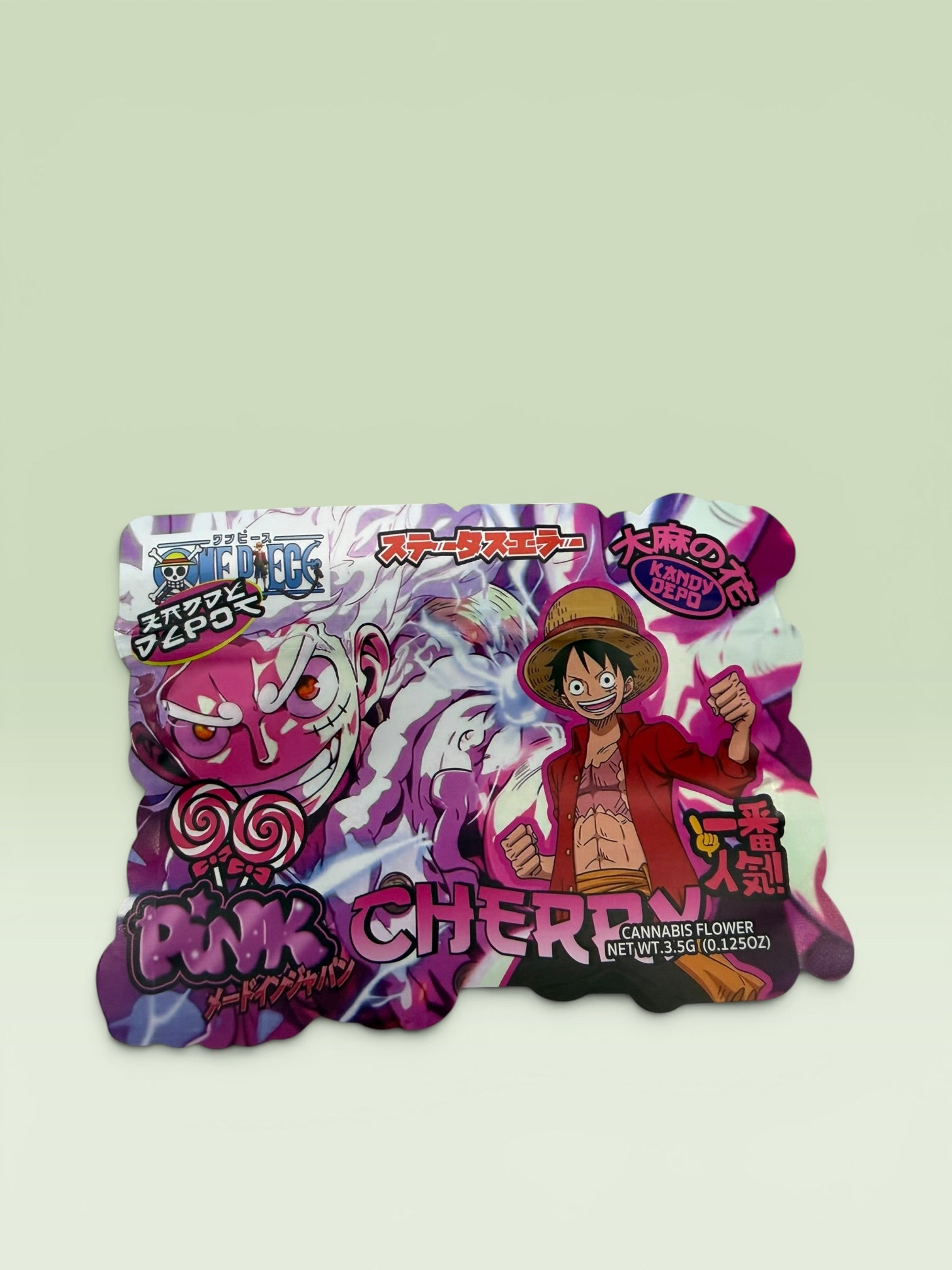 ONE PIECE PINK CHERRY 3.5 HOLOGRAPHIC BAGS