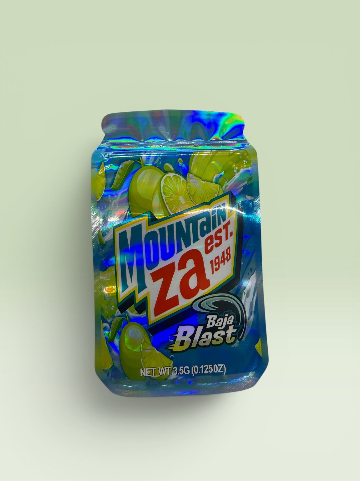 MOUNTAIN ZA BAJA BLAST CAN SHAPED 3.5 MYLAR BAGS