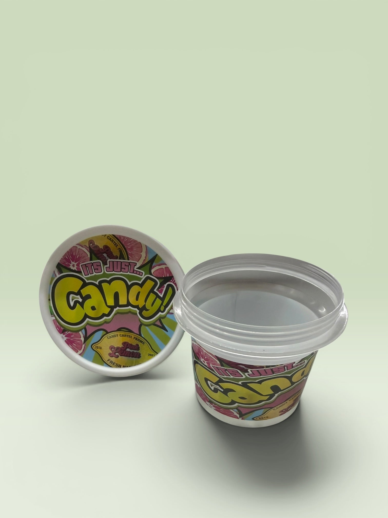 ITS JUST CANDY PINK LEMON ICE CREAM CUPS