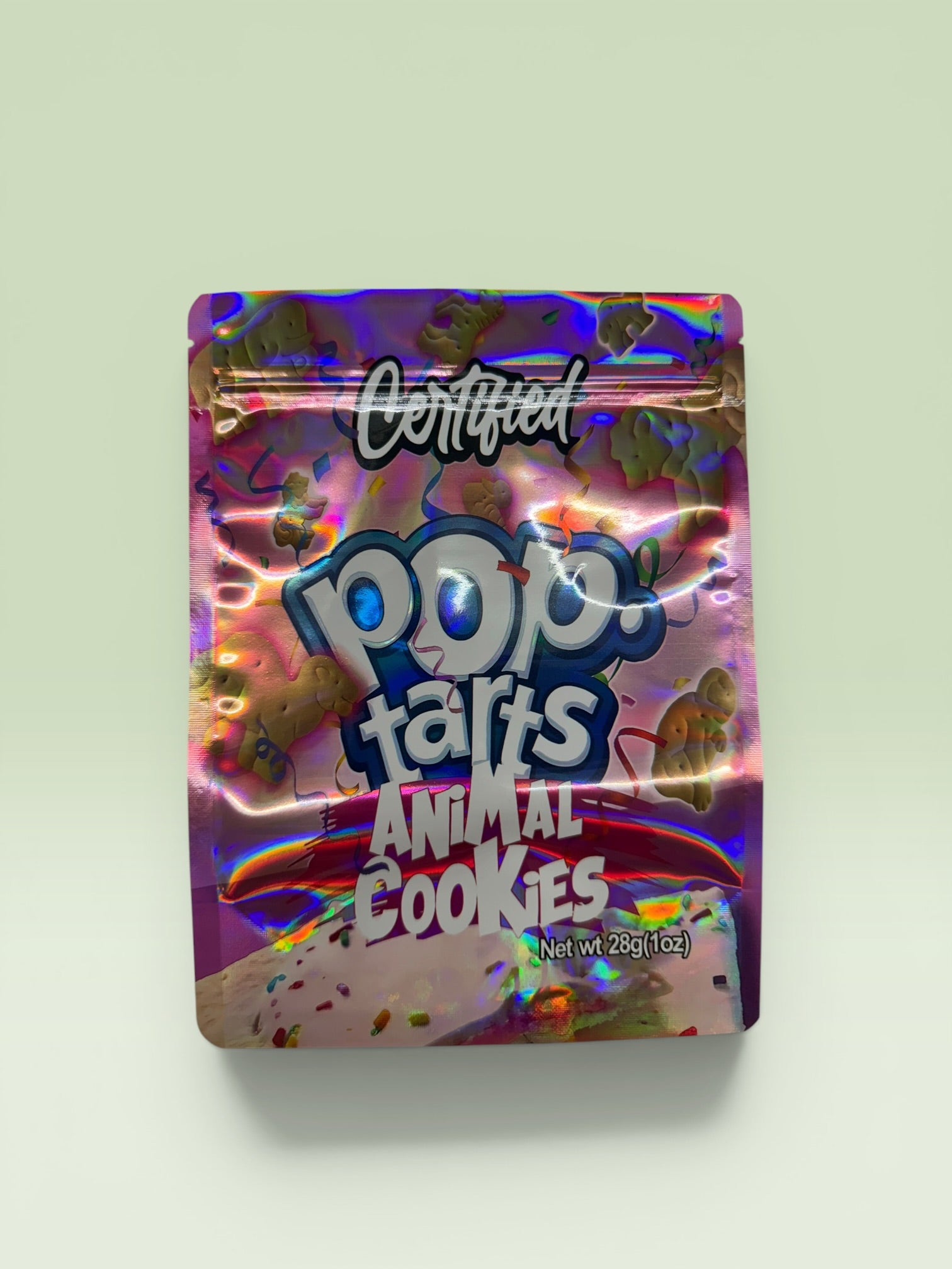 POP TARTS ANIMAL COOKIES 28G HOLOGRAPHIC MYLAR BAGS