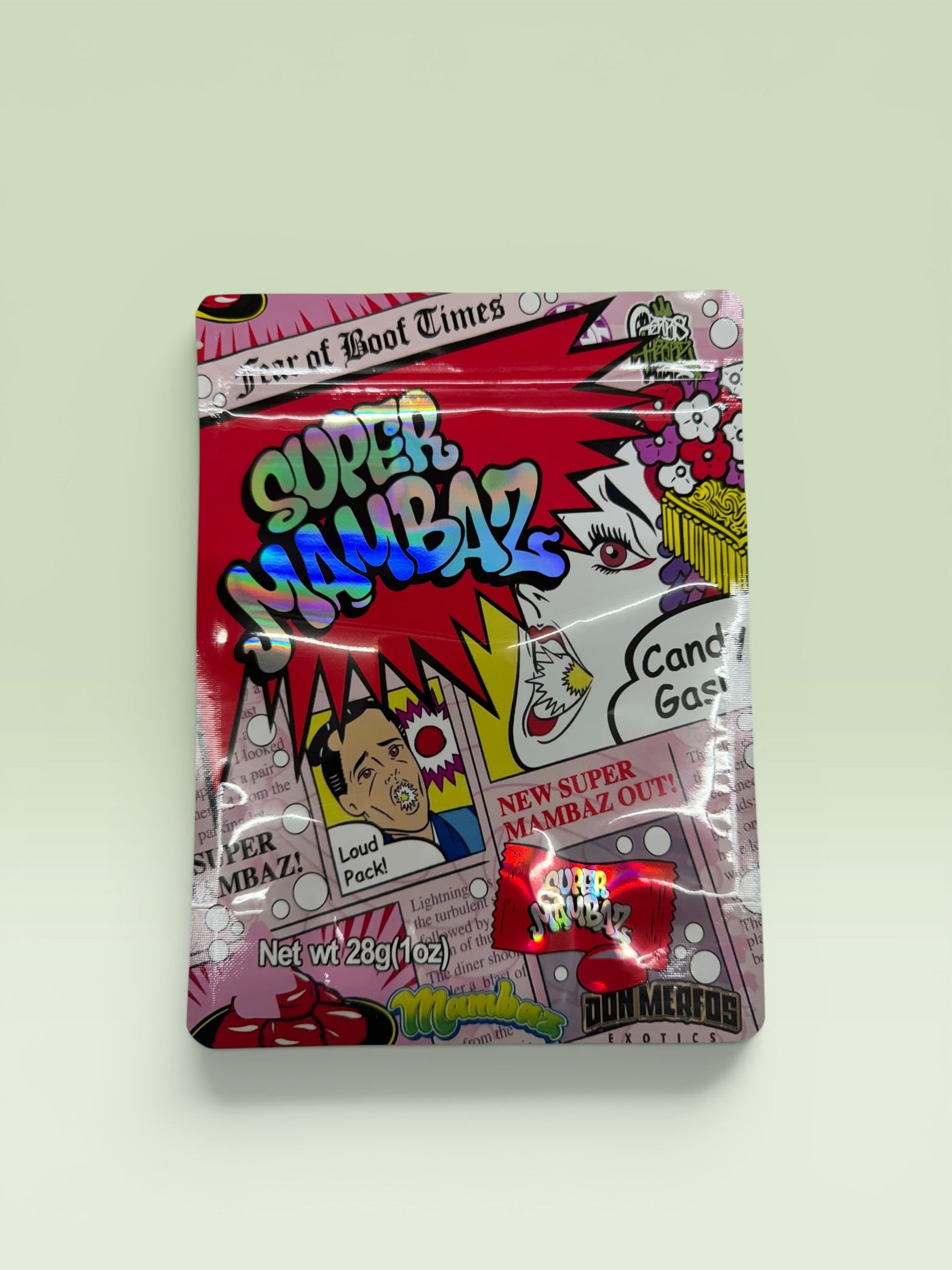 SUPER MAMBAZ 28G HOLOGRAPHIC MYLAR BAGS